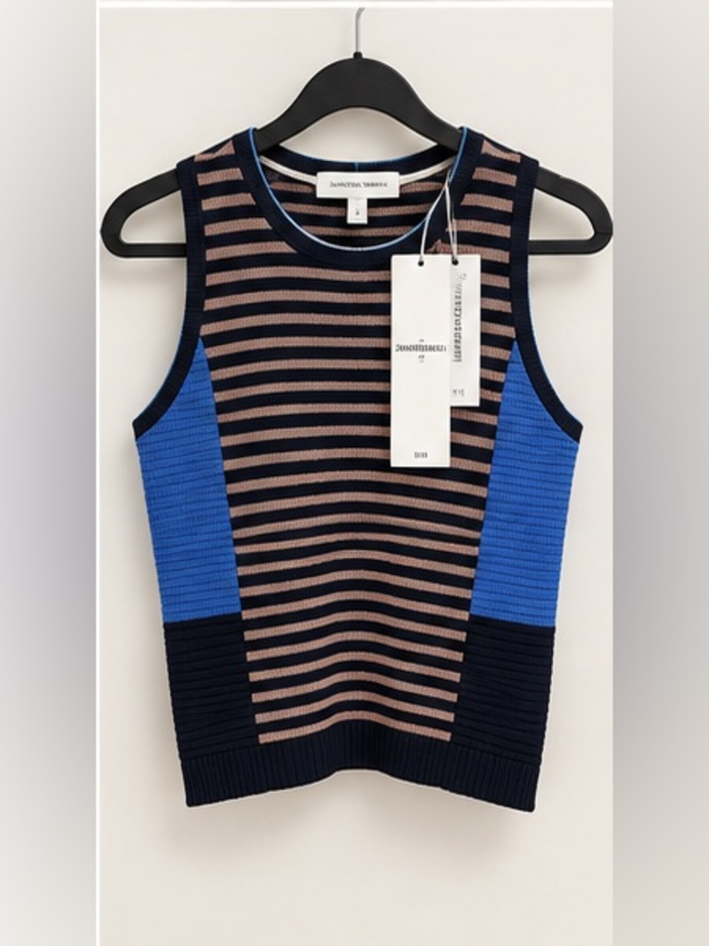 NWT Jonathan Simkhai Colorblock Knit Tank Top Size S $315